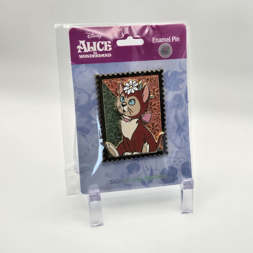 Pink a la Mode Disney 1951 Dinah Alice in Wonderland Signature Enamel Pin